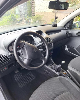 Peugeot 206 cena 7300 przebieg: 129000, rok produkcji 2007 z Limanowa małe 172